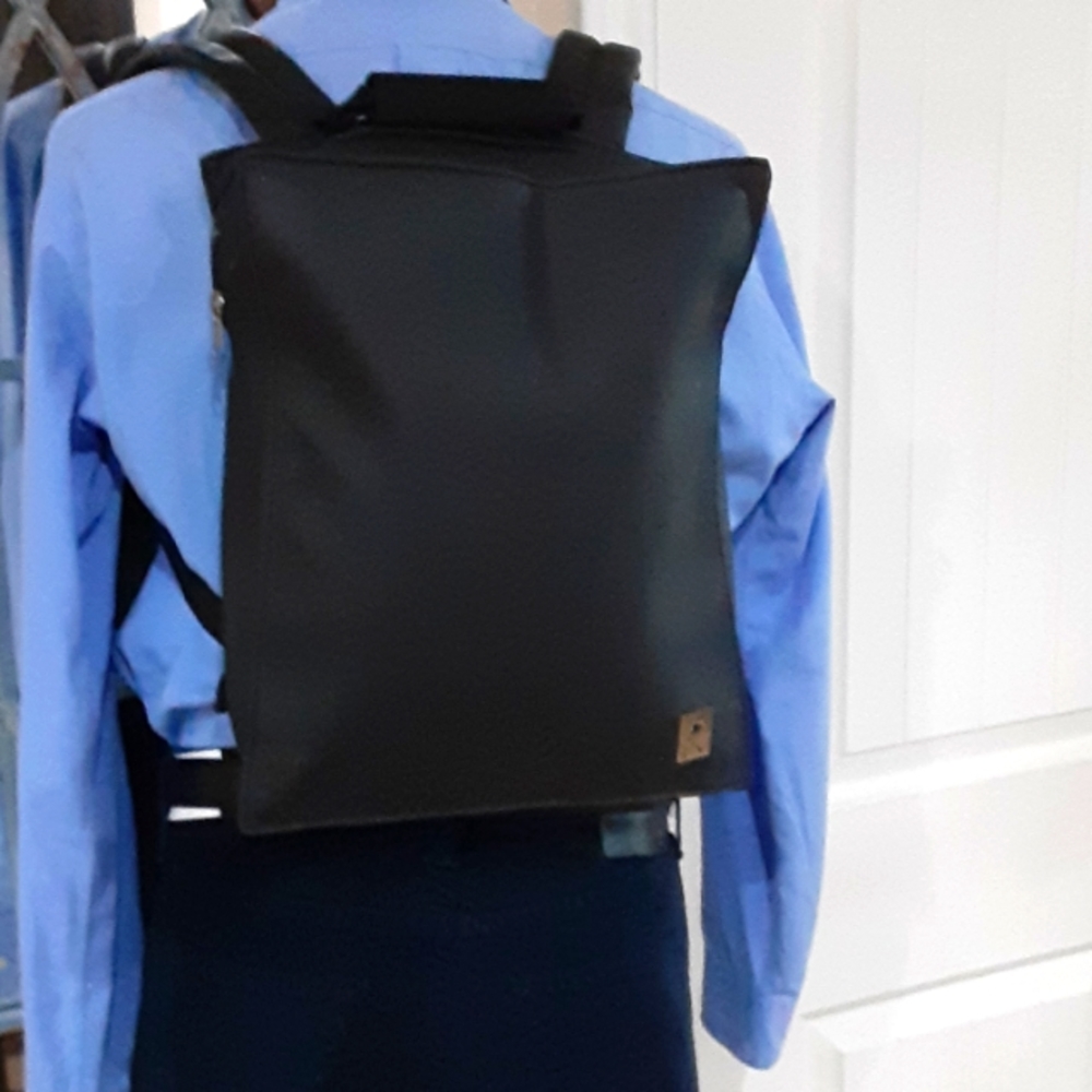 Unique Logo Vinyl Backpack